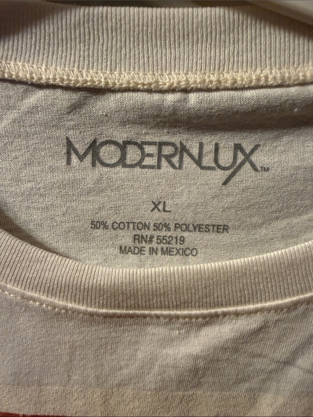 Modern Lux White Tee with Red Graphic Ballet Print - Picture 3 of 4